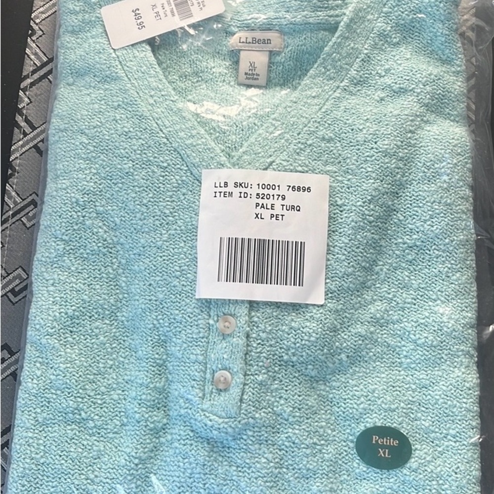 Womens Midweight Cotton Slub Sweater Henley Short-Sleeve